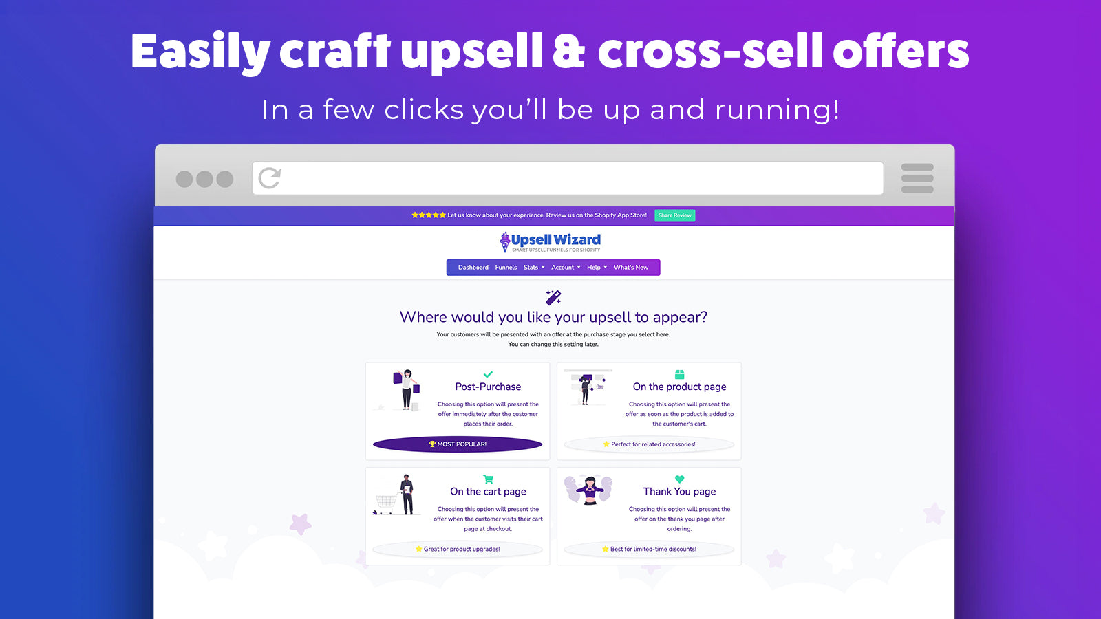 Upsell Wizard Setup and Configuration